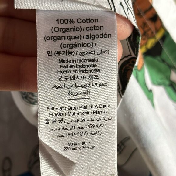 POTTERY BARN KIDS DC Comic Super Hero Full Flat Sheet with Single Pillow Case - Picture 5 of 7